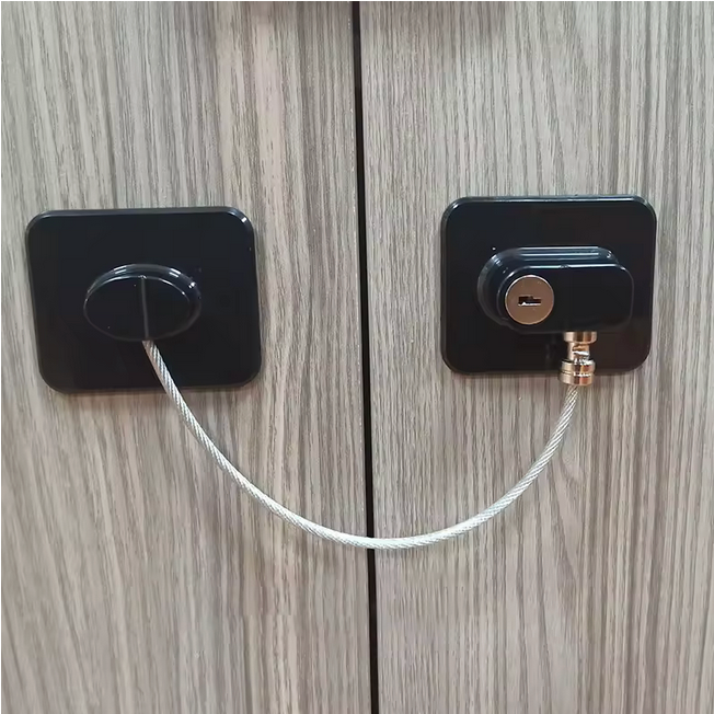 Refrigerator/Cabinet Door Lock (Stick-On, Heavy Duty)